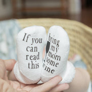 Bring my Mom Some Wine Baby Socks | Wine Gifts | Baby Items