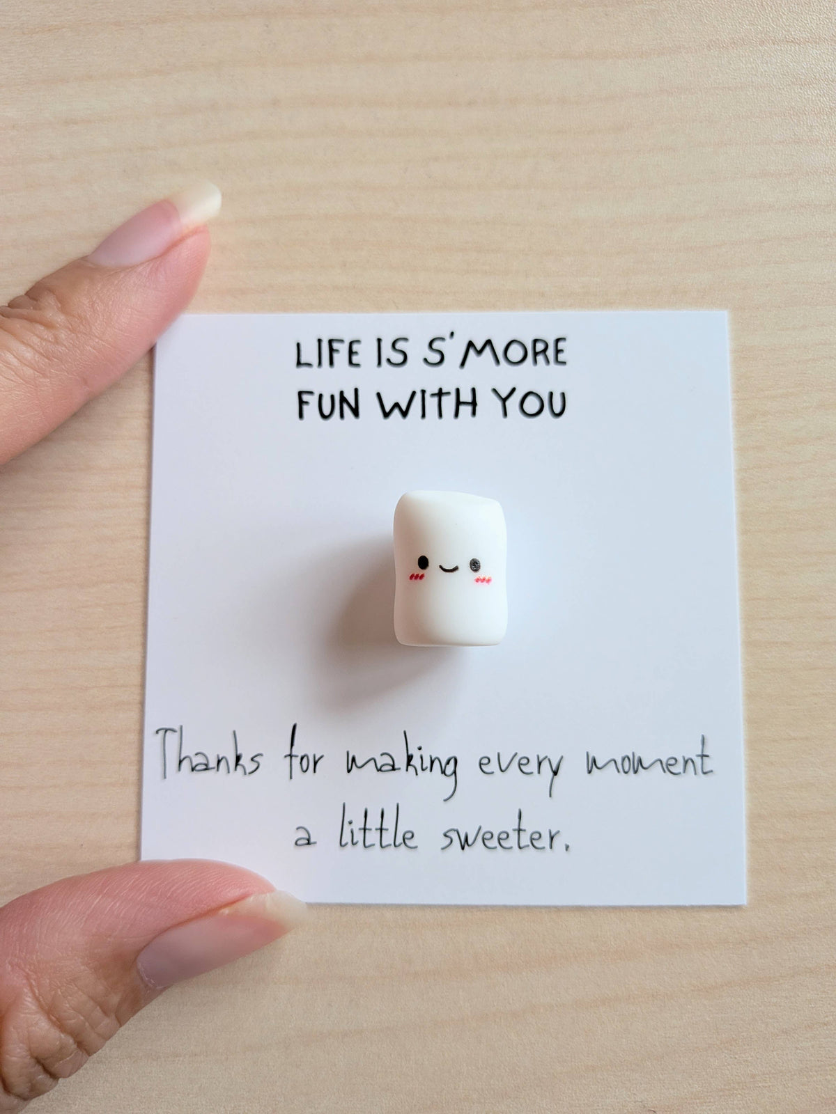 UNLIFTED INK S’more Fun With You Mini Friendship Card + Marshmallow