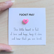 UPLIFTED Pocket Hug Mini Card - Handmade Keepsake with Personal Note