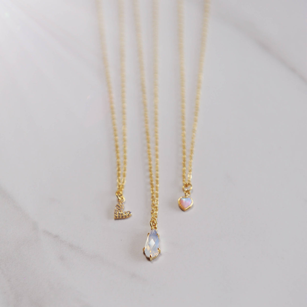 OH SO LOVELY CHERISH / Dainty Heart Charm Necklace