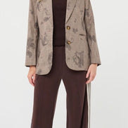 ESQUALO Blazer paisley check