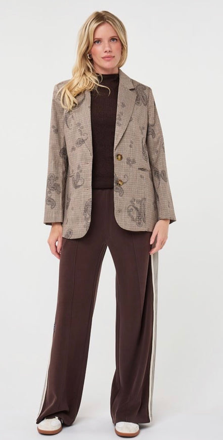 ESQUALO Blazer paisley check