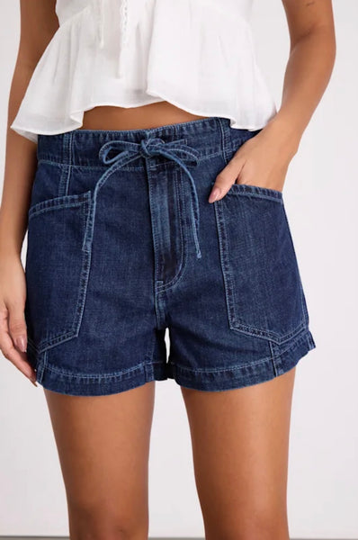 DAZE CATALINA DRAWSTRING SHORT-BLUE MOOD