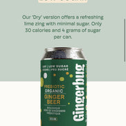 GINGERBUG PREBIOTIC ORGANIC GINGER BEER