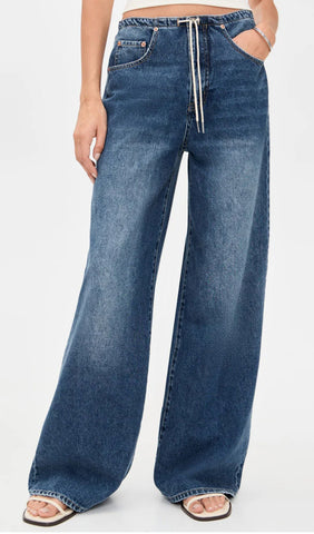 KUT MADISON - MID
RISE WIDE LEG- VINTAGE BLUE