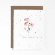 THE GOOD CARD Plantable Greeting Card - You are Wonderful