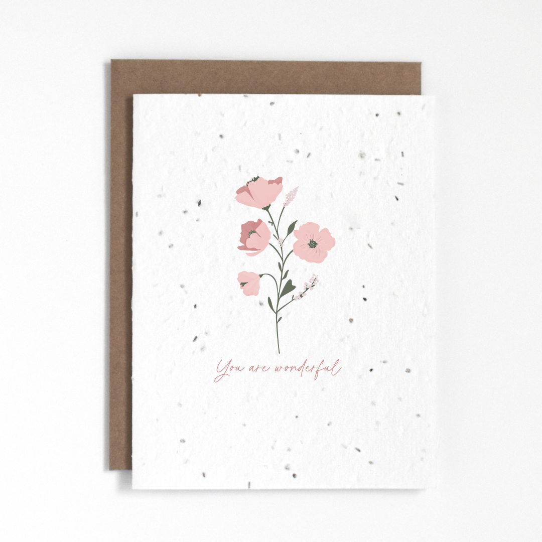 THE GOOD CARD Plantable Greeting Card - You are Wonderful