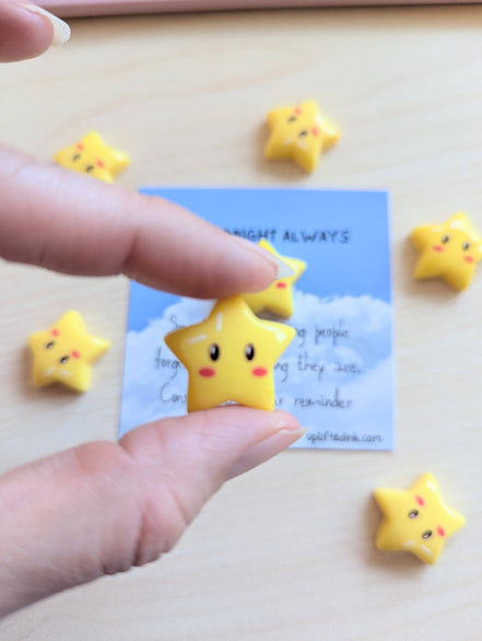 UNLIFTED INK Mini Encouragement Card with Star Keepsake | Shine Bright