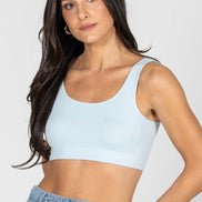 C'EST MOI BAMBOO BACK V RIBBED BRALETTE