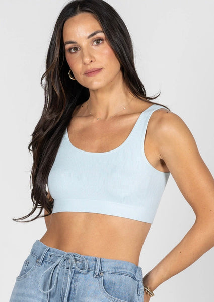 C'EST MOI BAMBOO BACK V RIBBED BRALETTE