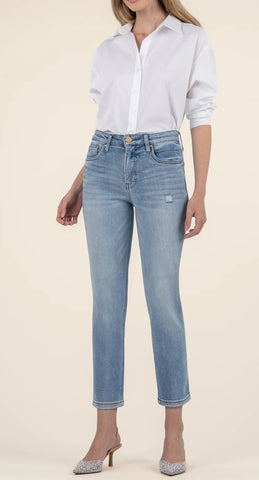 KUT RACHEAL HIGH RISE AB MOM REGULAR HEM-RECOGNITION