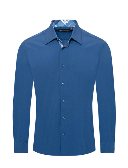 VIP COLLECTION DS-01 NAVY MEN'S DRESS SHIRT