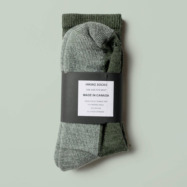 MUTTONHEAD Merino Mountain Hiking Socks - Olive
