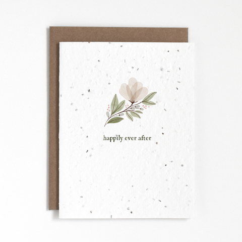 THE GOOD CARD 
Plantable Greeting Card - Happily Ever After