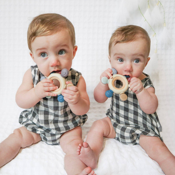 Baby bliss Teether Ring - Pink Tones