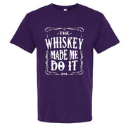 The Whiskey Made Me Do It Men's T-Shirt | Funny Shirt