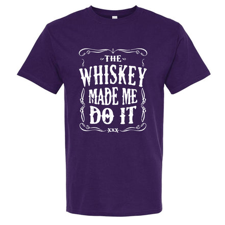 The Whiskey Made Me Do It Men's T-Shirt | Funny Shirt