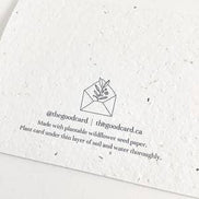 THE GOOD CARD Plantable Greeting Card - Mother's Day - Baby Blue