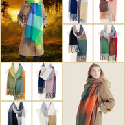 JC Softer Than Cashmere Colorblock Blanket Scarf