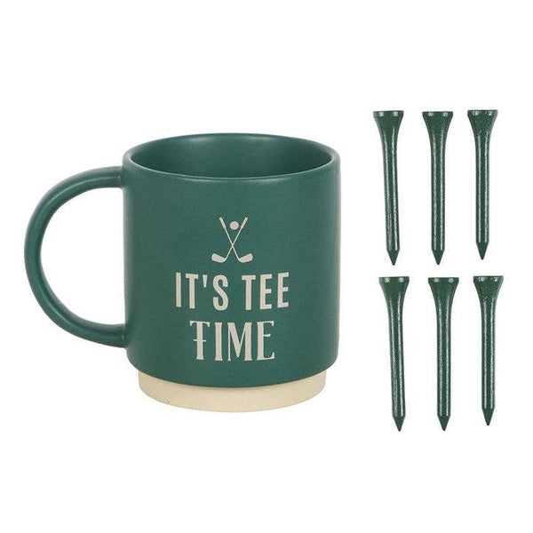 It's Tee Time Father's Day Mug with Golf Tees