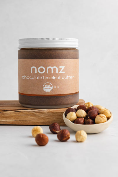 NOMZ Organic chocolate hazelnut butter
