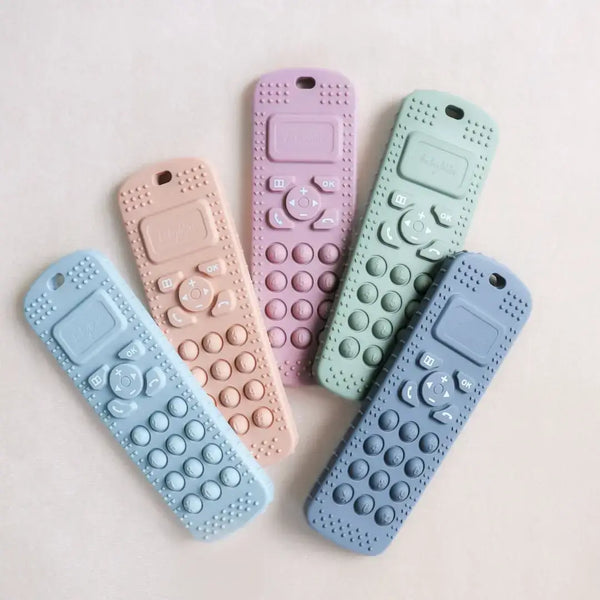 Baby bliss Sensory Popper Teether Phone - Sage