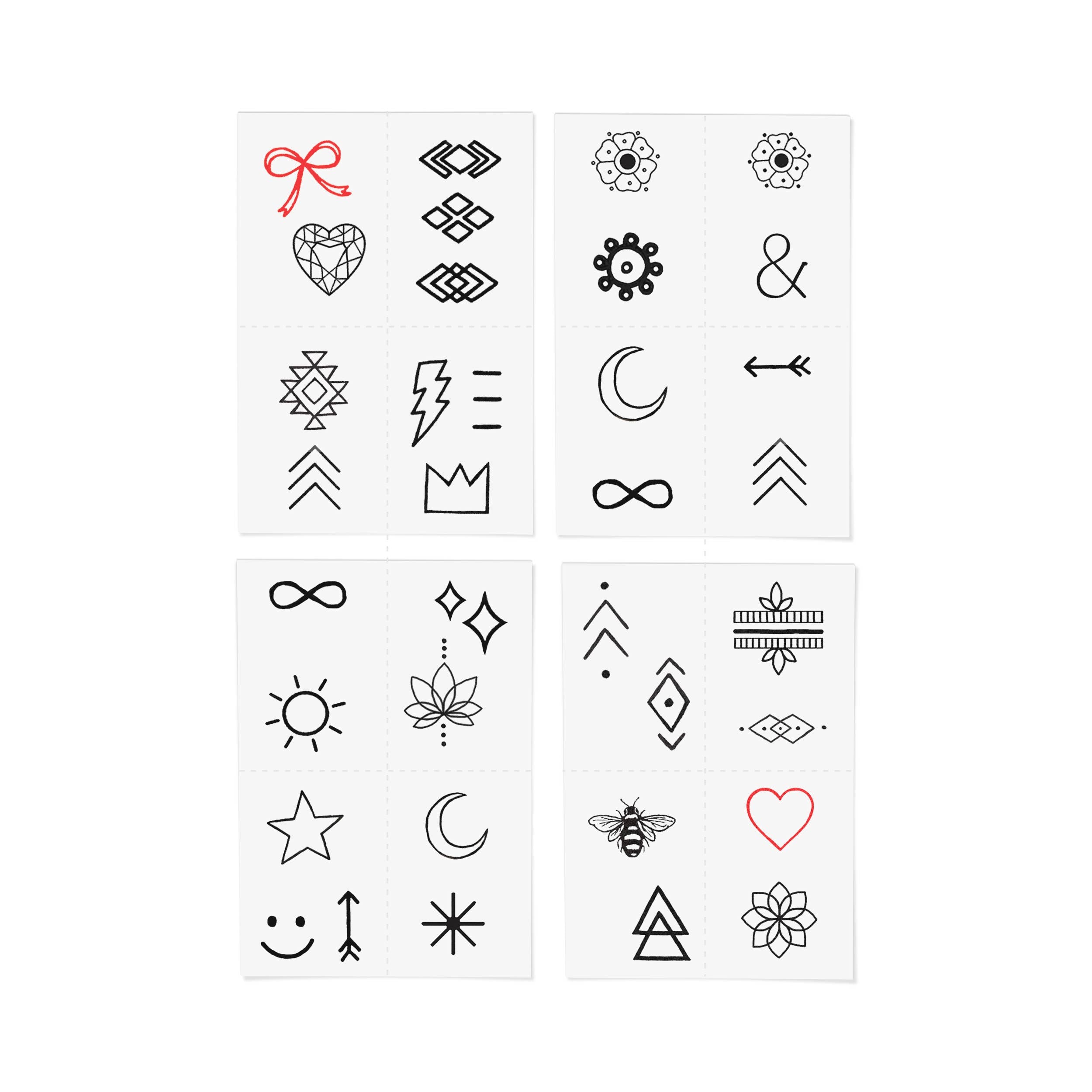 INKED BY DANI Finger Tats Temporary Tattoo Pack