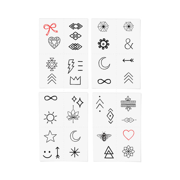 INKED BY DANI Finger Tats Temporary Tattoo Pack