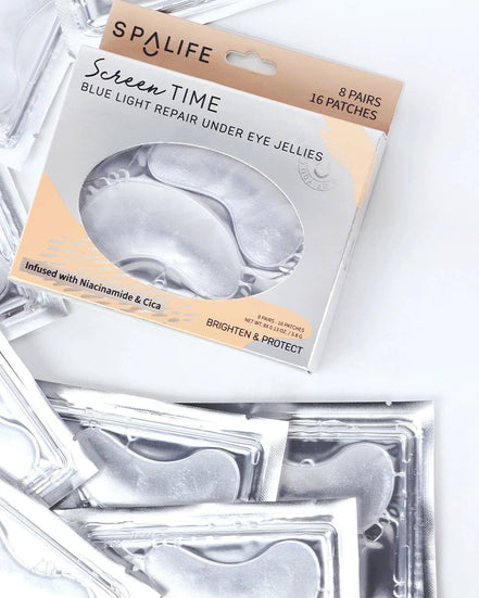 SPA LIFE Screen Time Blue Light Repair Under Eye Masks - 8 Pairs