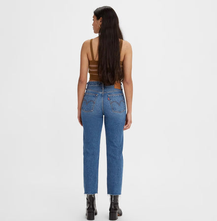 LEVIS DISTRESSED WEDGIE HIGH RISE STRAIGHT