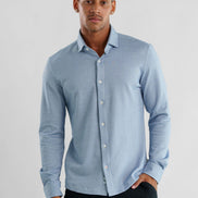 STONE ROSE 2 Tone Dry Touch Pique Long sleeve knit