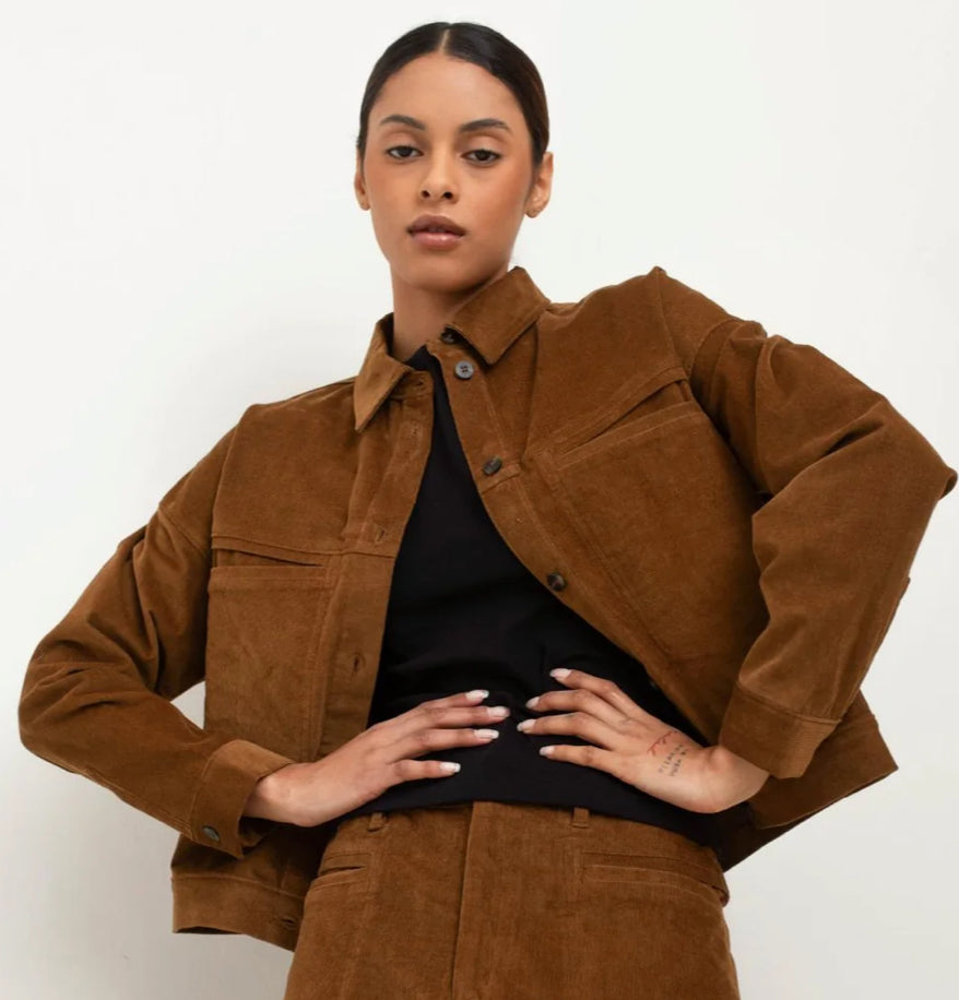 PAPER LABEL Sefina Jacket-Tobacco