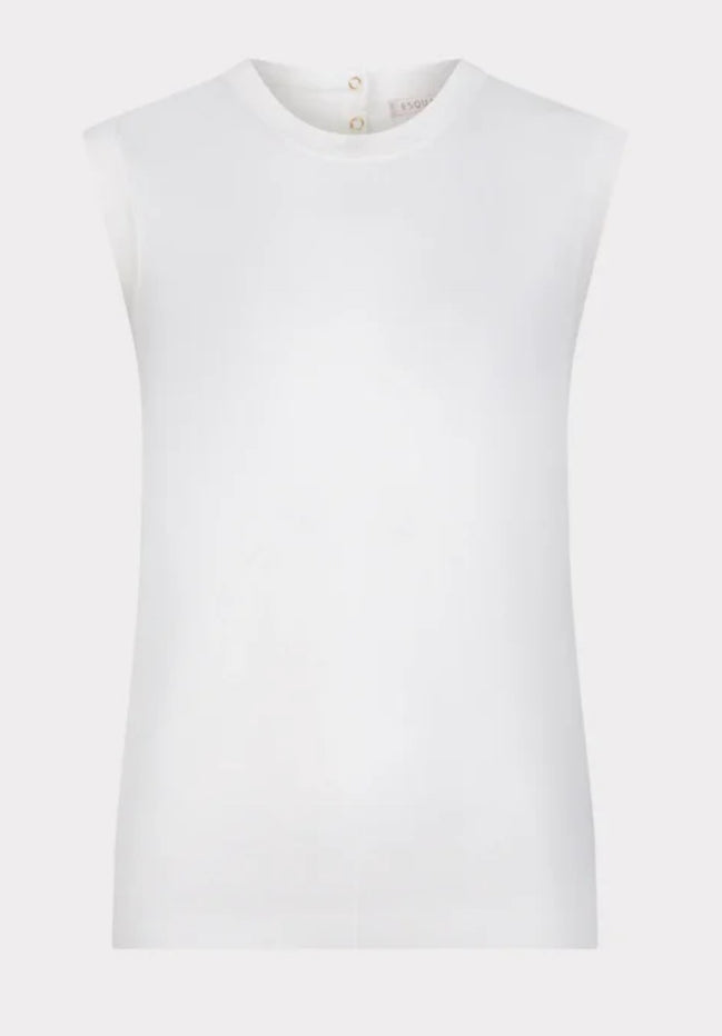 ESQUALO SLEEVELESS BASIC KNIT TOP