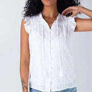 LOVESTITCH Nicolette Flutter Sleeve Top