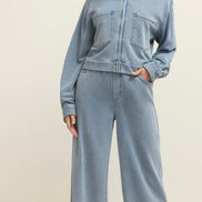 ZSUPPLY HERITAGE KNIT DENIM JACKET