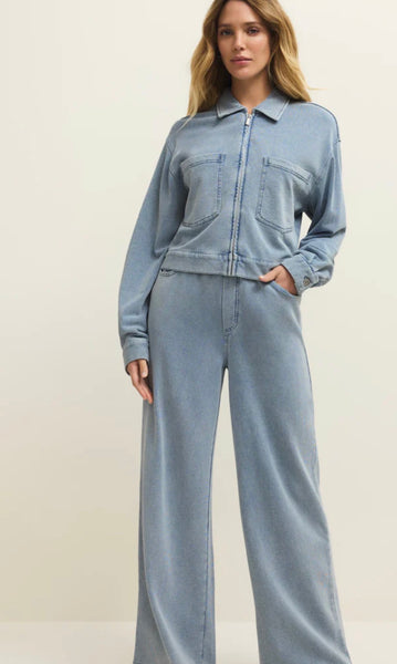 ZSUPPLY HERITAGE KNIT DENIM JACKET