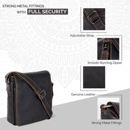 GREENWOOD LEATHER Leather Shoulder Bag Luna