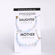 Morse Code Matching Set Beaded Bracelet | Mother & Daughter