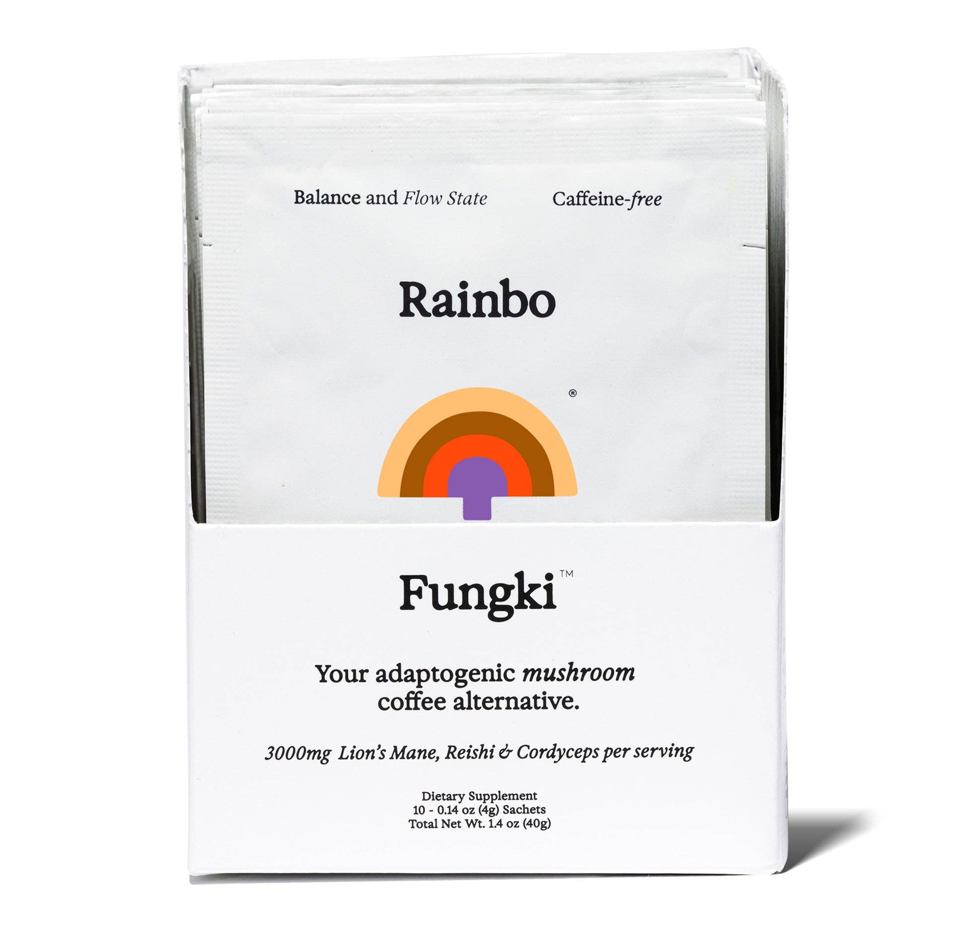 RAINBO Fungki - Herbal Mushroom Coffee Alternative - Carton (10 servings)