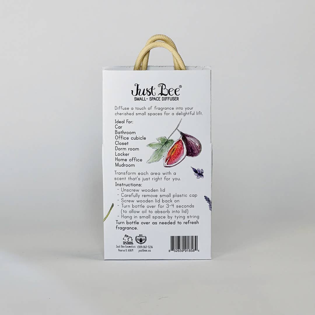 JUST BEE Small-Space Hanging Diffuser - Lavender Fig