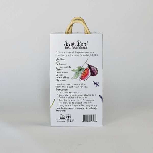JUST BEE Small-Space Hanging Diffuser - Lavender Fig