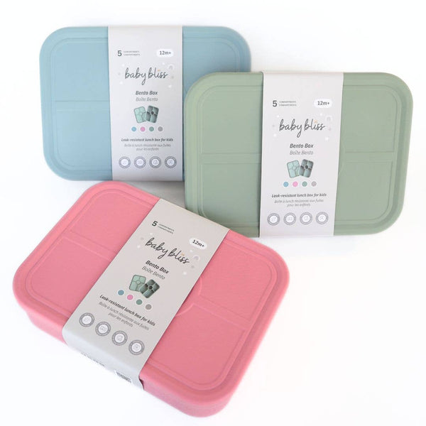 Baby bliss Kids Bento Box, Leak-Proof & 100% Silicone