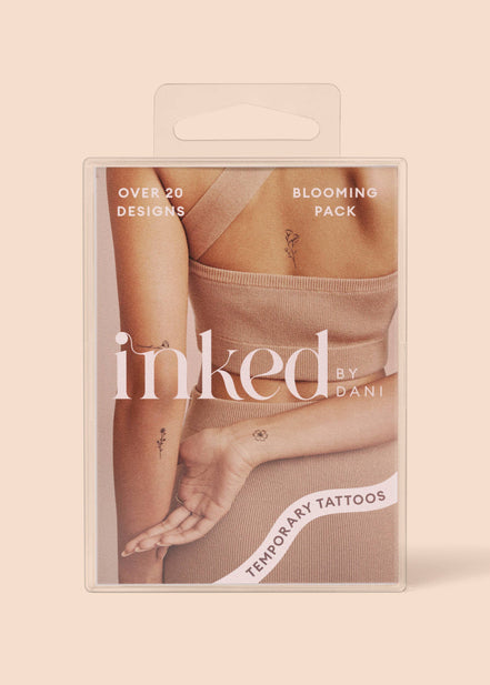 INKED BY DANI Blooming Temporary Tattoo Pack