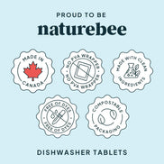 NATURE BEE Dishwasher Tablets Lemon | MADE IN CANADA | Nature Bee