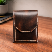Leather Cash Wallet, Vertical Minimalist Wallet, 2026 wallet