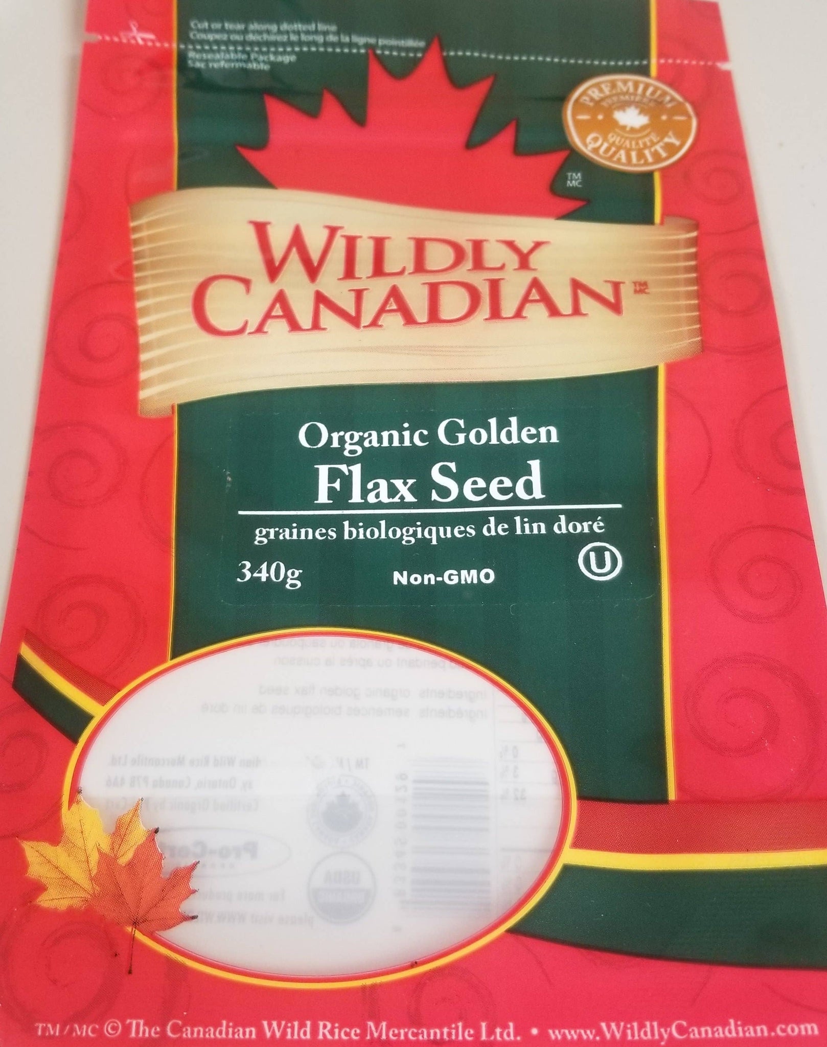 Wildly Canadian Organic Golden Flax Seed
