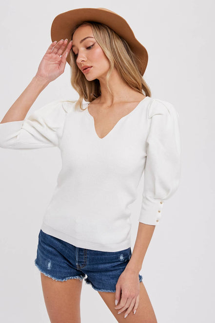 PUFF SHORT SLEEVE PULLOVER