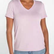 LIVERPOOL SHORT SLEEVE V-NECK KNIT TEE