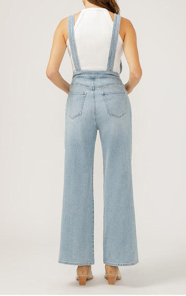 SILVER WIDE LEG OVERALL
