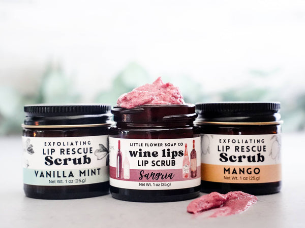 Wine Lips - Sangria Exfoliating Lip Sugar Scrub 1oz Jar